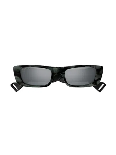 Gucci Gg0516s Sunglasses In Grey Grey Silver