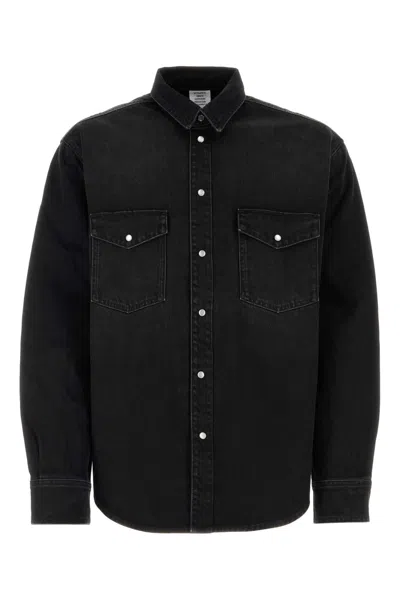 Vetements Black Denim Shirt