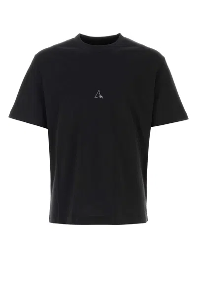 Roa Logo Cotton T-shirt In Black