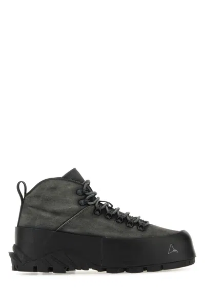 Roa Black Polyester Cvo Sneakers In Blk0001