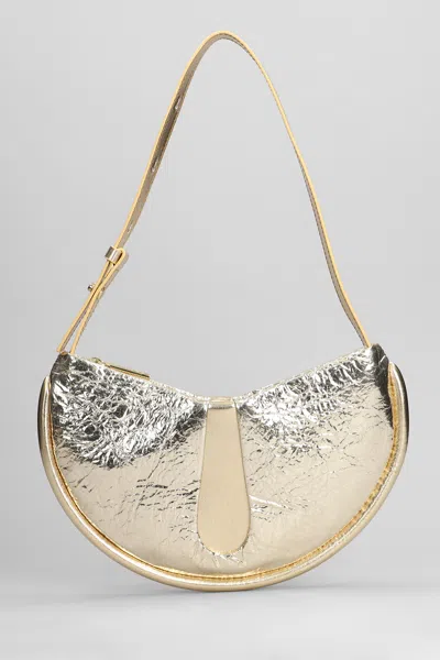 Themoirè Ebe Pineapple Shoulder Bag In Gold Faux Leather