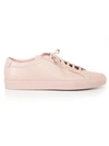 Common Projects Pastel Pink Achilles Low-top Leather Sneakers In Pink & Purple