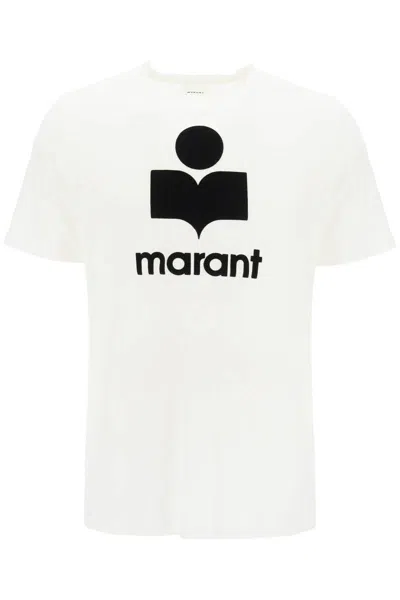 Isabel Marant T-shirt Karman Logo In Bianco