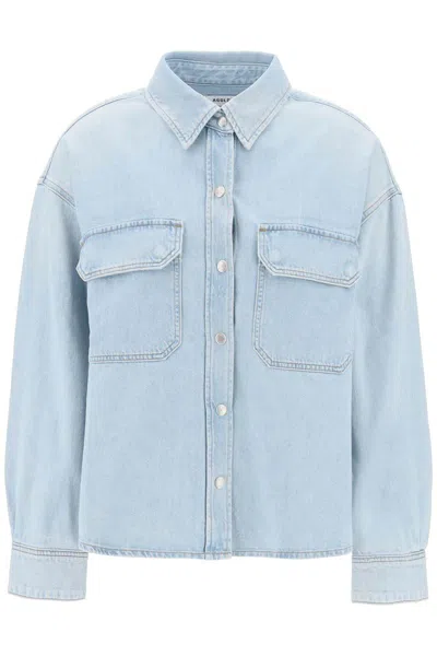 Agolde Blue Gwen Denim Shirt