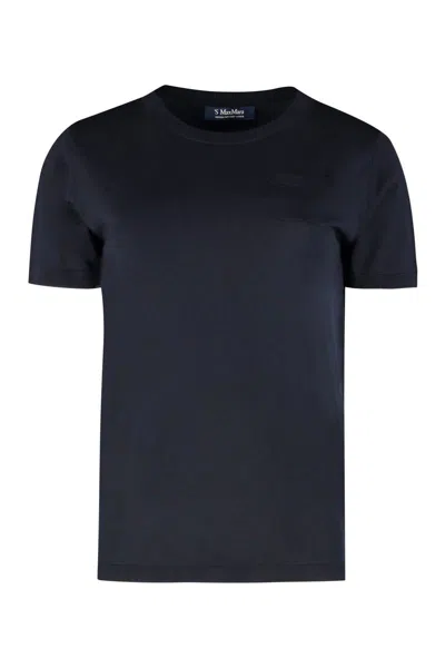 's Max Mara Egidio Wool T-shirt In Blue