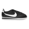 NIKE NIKE BLACK AND WHITE LEATHER CLASSIC CORTEZ SNEAKERS