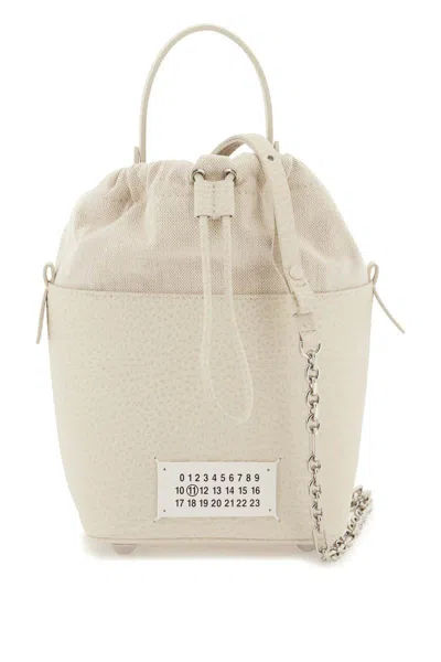 Maison Margiela 5ac Bucket Bag In Bianco