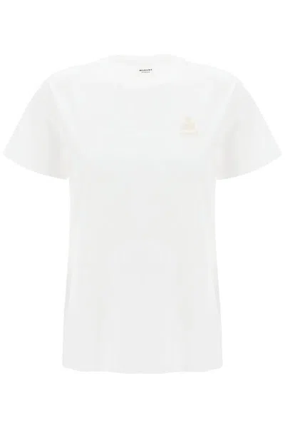 Isabel Marant Étoile Aby Regular Fit T-shirt In Bianco
