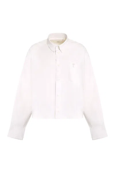 Ami Alexandre Mattiussi Ami Paris Cotton Shirt In Ivory