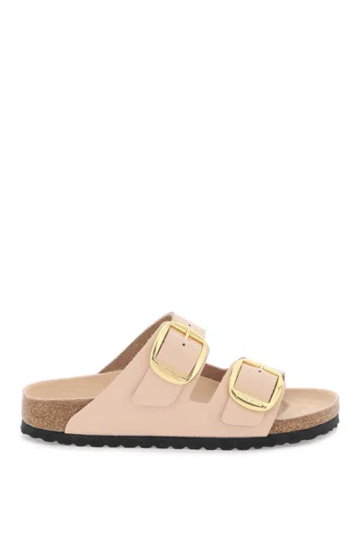 Birkenstock Big Buckle Arizona Slides In Rosa