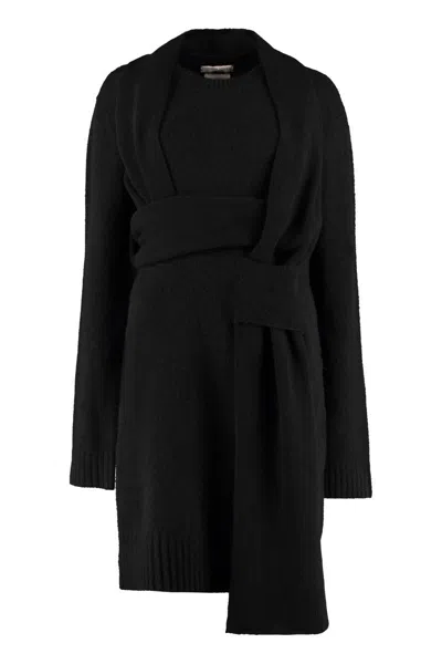 Bottega Veneta Knitted Dress In Black