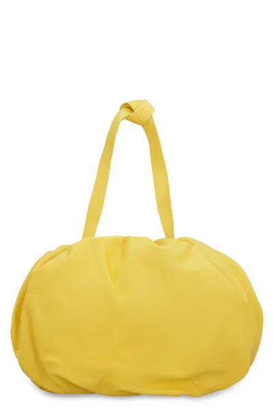 Bottega Veneta The Bulb Leather Bag In Yellow