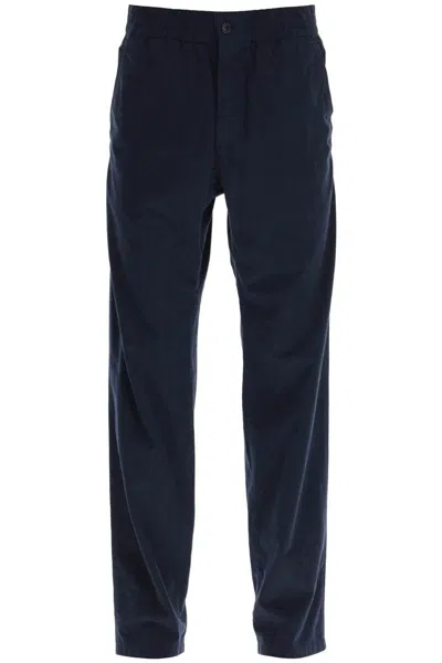 Apc Chuck Cotton Pants In Blu