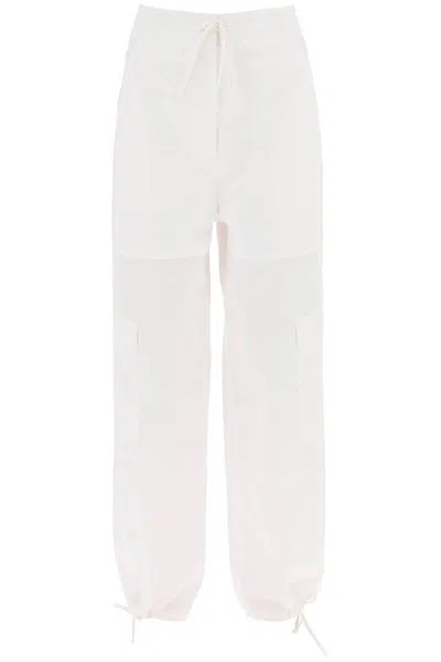 Totême Cotton Cargo Pants In Bianco