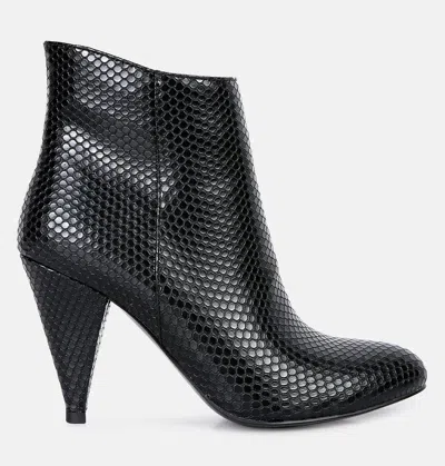 London Rag Lemon Tart Heeled Ankle Boots In Black