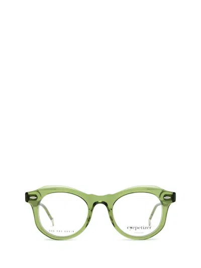 Eyepetizer Eyeglasses In Transparent Green