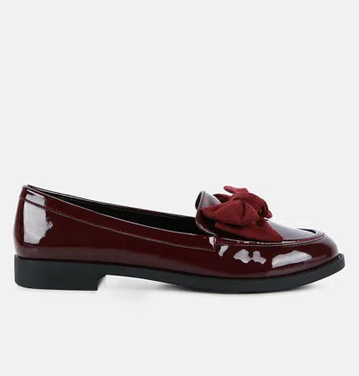 London Rag Bowberry Bow-tie Patent Loafers In Pink