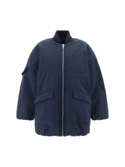 Ganni Jacket In Blue