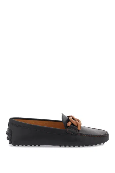 Tod's Gommino Bubble Kate Loafers In Brown,black