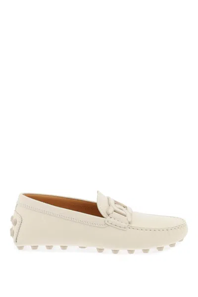Tod's Gommino Bubble Kate Loafers In Bianco