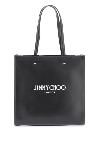 Jimmy Choo Leather Tote Bag In Nero