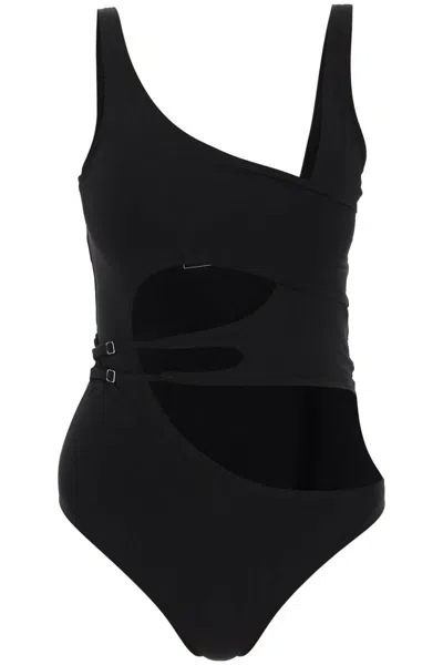 Off-white Meteor One-piece Swimsuit In Negro