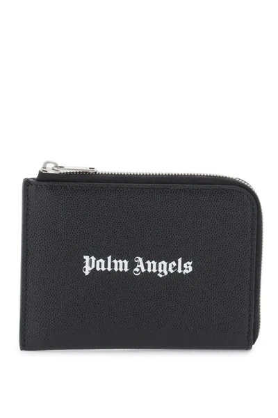 Palm Angels Mini Pouch With Pull-out Cardholder In Nero