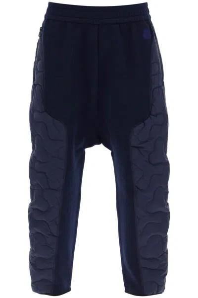 Moncler Genius Padded Quilted Pants In Blu