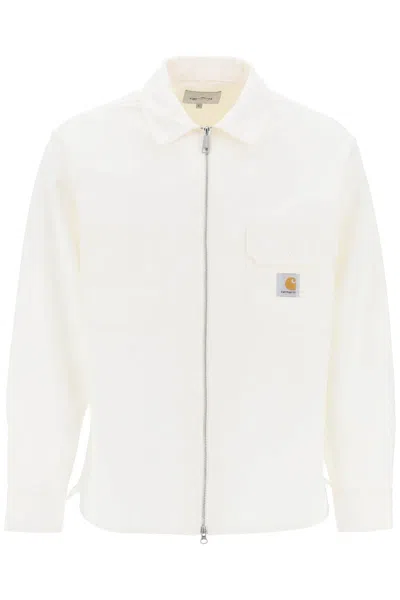 Carhartt Redmond Cotton Shirt Jacket In Bianco