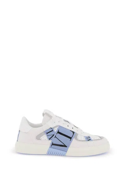 Valentino Garavani Vl7n Low-top Sneakers In White,grey,light Blue
