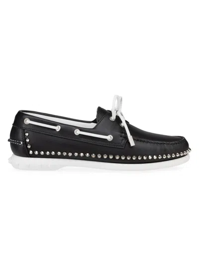 Christian Louboutin Gerockel Leather Loafers In Black