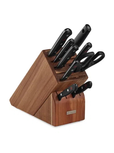 Wusthof Gourmet 10-piece Knife Block Set In Brown