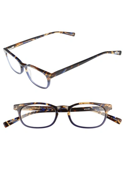 Eyebobs On Board 48mm Reading Glasses In Blue Tortoise