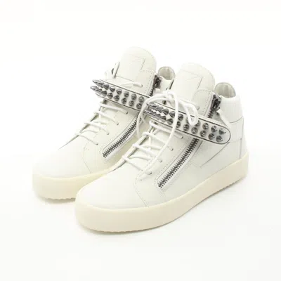 Giuseppe Zanotti High Cut Sneakers Leatherstuds In White