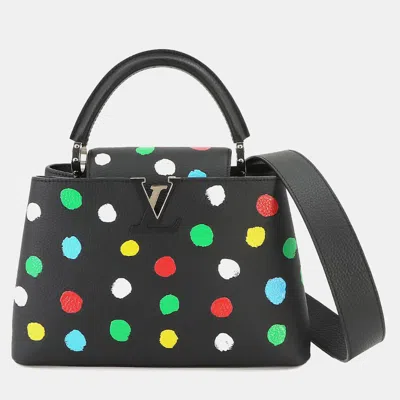 Pre-owned Louis Vuitton Capucines Mm Yayoi Kusama Shoulder Bag In Multicolor