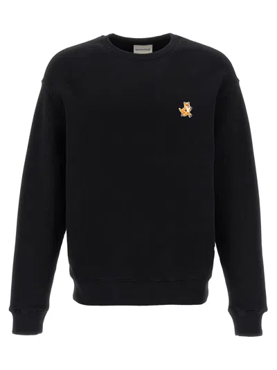 Maison Kitsuné Speedy Fox Patch Sweatshirt In Black