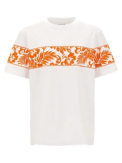 Maison Kitsuné Tropical Band T-shirt In Multicolor