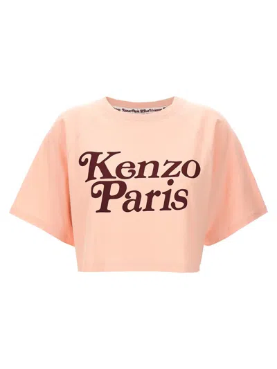 Kenzo Cropped T-shirt In Pink
