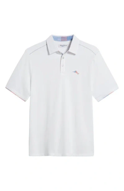 Tommy Bahama Men's Fiesta Fronds 5 O'clock Polo Shirt In Bright White