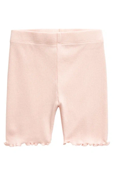 Nordstrom Babies' Everyday Rib Bike Shorts In Pink Lotus