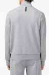 Lacoste Zip-up Jacket In Argent Chine