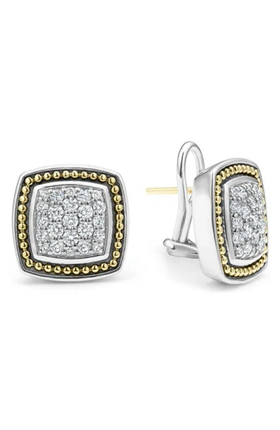 Lagos Rittenhouse Diamond Pavé Stud Earrings In Silver