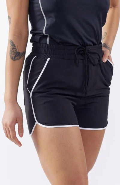 Tomboyx 2.5-inch High Waist Board Shorts In Black Novelty