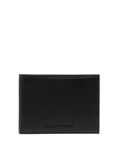 Emporio Armani Bi-fold Wallet In Black