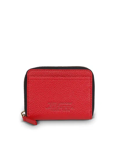 Marc Jacobs The Zip Wallet With Print In Red