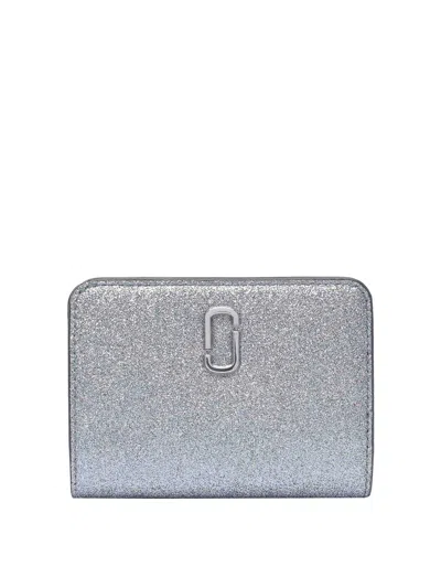 Marc Jacobs The Galactic Mini Compact Wallet In Silver