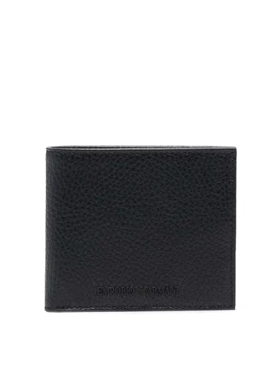 Emporio Armani Bi-fold Wallet In Grey