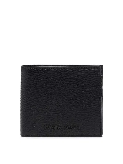 Emporio Armani Bi-fold Wallet In Grey