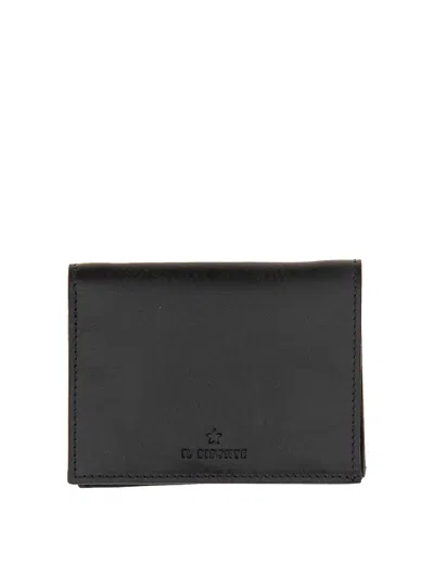 Il Bisonte Small Leather Wallet In Black