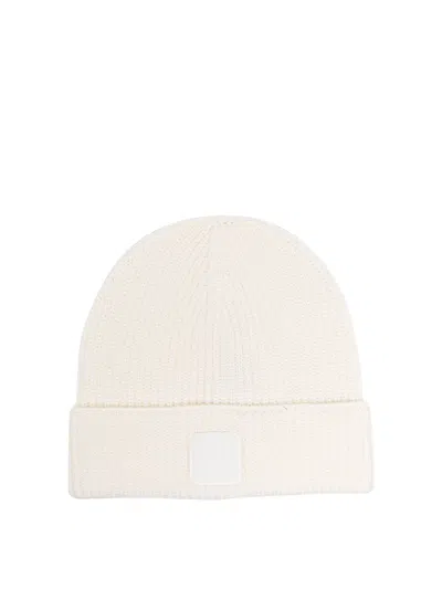 C.p. Company Beanie Hat In White